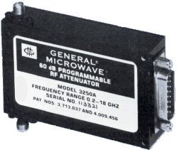 Model 3250A ultra-broadband 6-bit digital pin diode attenuator