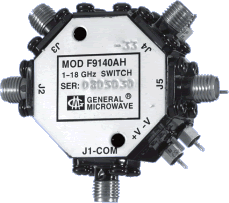 Miniature Broadband SP4T Switch with Integrated Driver