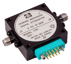Model 1761 digitally controlled miniature PIN diode attenuator - Kratos General Microwave