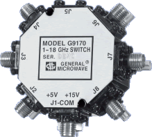 Miniature Broadband SP7T Switch with Integrated Driver